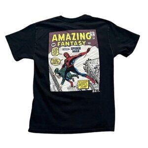 BAIT X Marvel Comic Black Amazing Fantasy Spider-Man T-Shirt - Size S